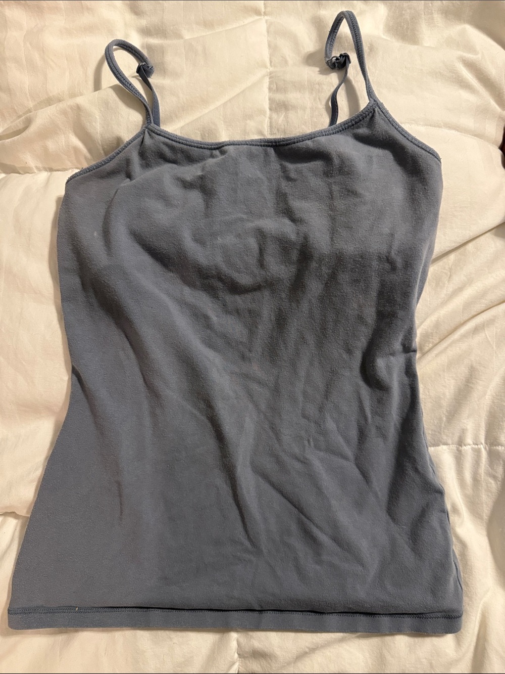 Express - Gray Spaghetti Strap Camisole with Shelf Bra - Small